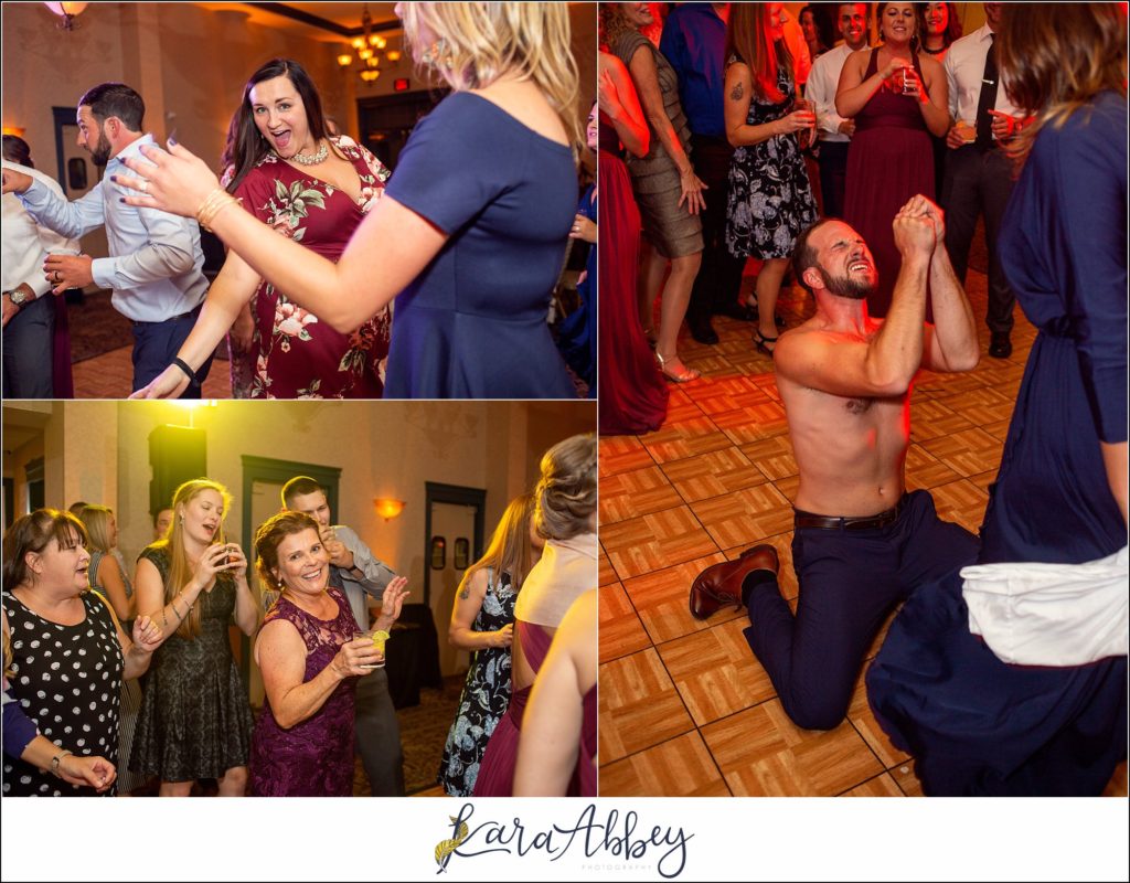 Maroon & Navy Fall Wedding at the Belhurst Castle in Geneva NY - Reception