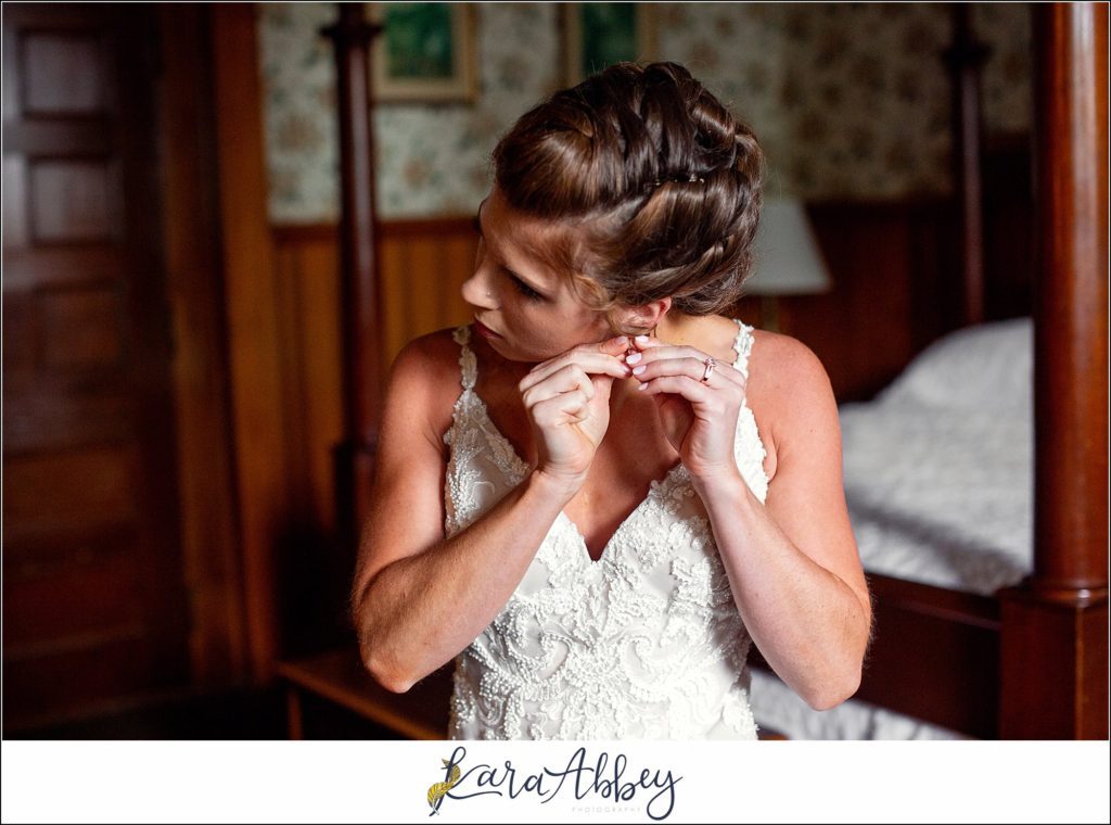 Maroon & Navy Fall Wedding at the Belhurst Castle in Geneva NY - Getting Ready in the Tower Suite