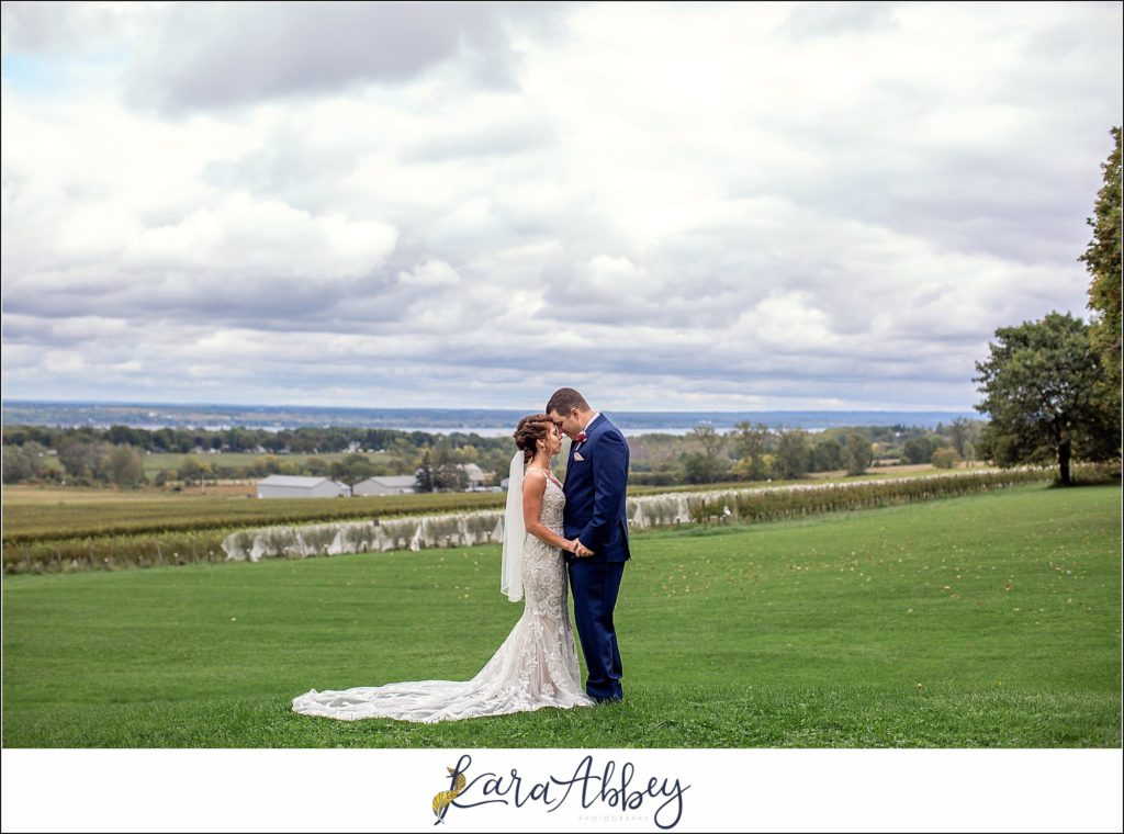 Maroon & Navy Fall Wedding at the Belhurst Castle in Geneva NY - Bride & Groom Portraits at White Springs Manor