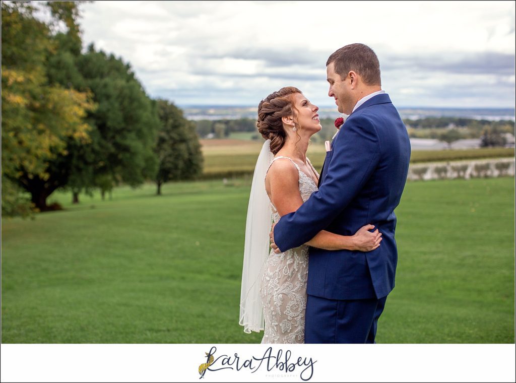 Maroon & Navy Fall Wedding at the Belhurst Castle in Geneva NY - Bride & Groom Portraits at White Springs Manor