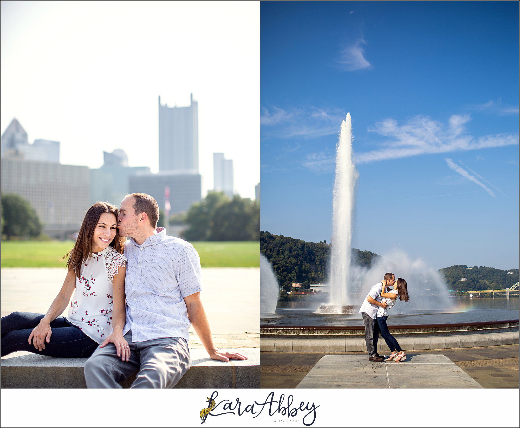 Pittsburgh Engagement Photos Point State Park
