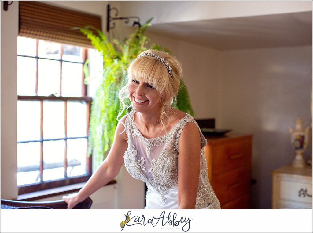 Purple & Grey Fall Wedding Pictures at Green Gables Jennerstown PA - Bride Getting Ready