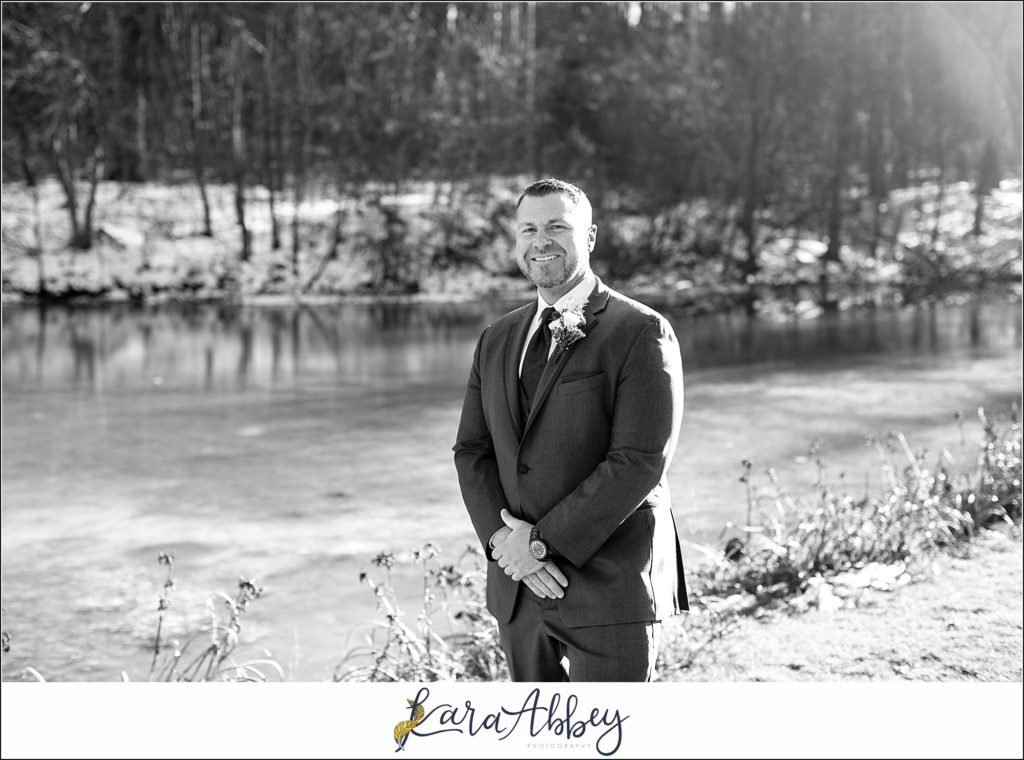 Purple & Grey Fall Wedding Pictures at Green Gables Jennerstown PA - Groom & Groomsmen Portraits