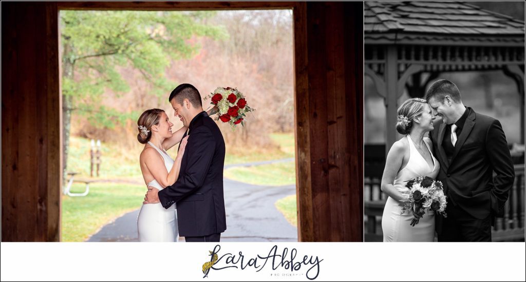 Intimate Wedding at The Event Center at Waterworks in Greensburg PA - First Look & Portraits at Indian Lake Park in Irwin PA
