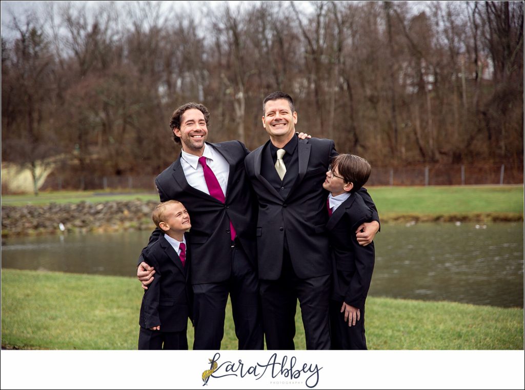 Intimate Wedding at The Event Center at Waterworks in Greensburg PA - First Look & Portraits at Indian Lake Park in Irwin PA