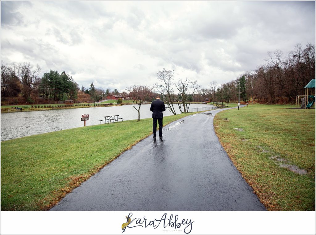 Intimate Wedding at The Event Center at Waterworks in Greensburg PA - First Look & Portraits at Indian Lake Park in Irwin PA