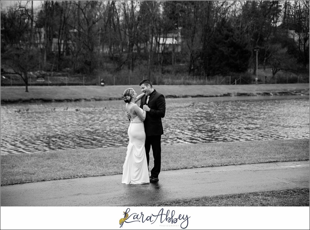Intimate Wedding at The Event Center at Waterworks in Greensburg PA - First Look & Portraits at Indian Lake Park in Irwin PA