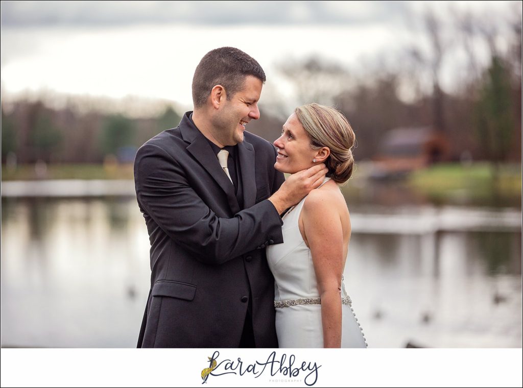 Intimate Wedding at The Event Center at Waterworks in Greensburg PA - First Look & Portraits at Indian Lake Park in Irwin PA