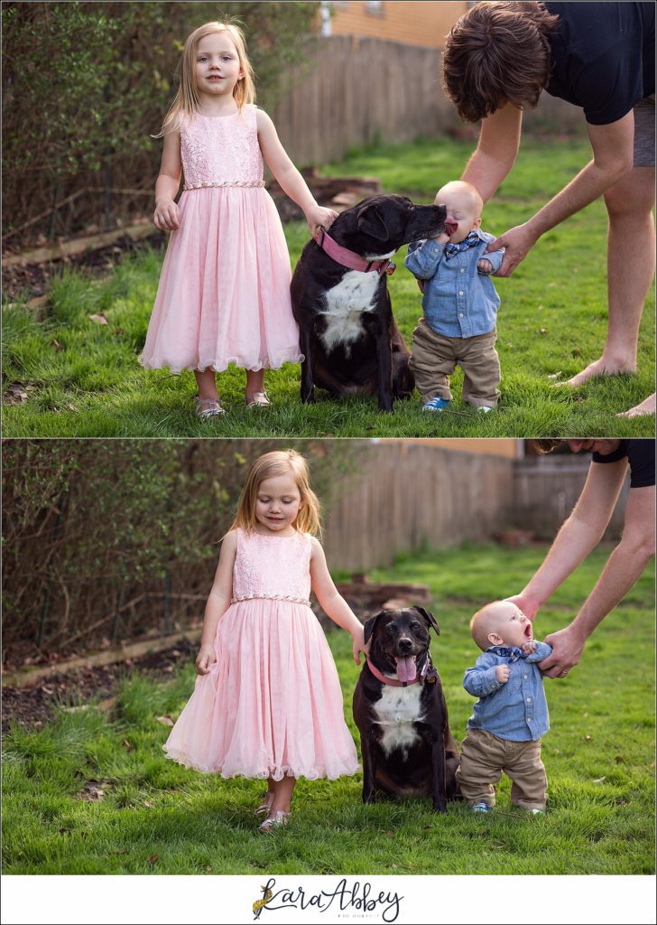 Bloopers and Outtakes of Abby's Saturday Weekly Portraits in Irwin PA
