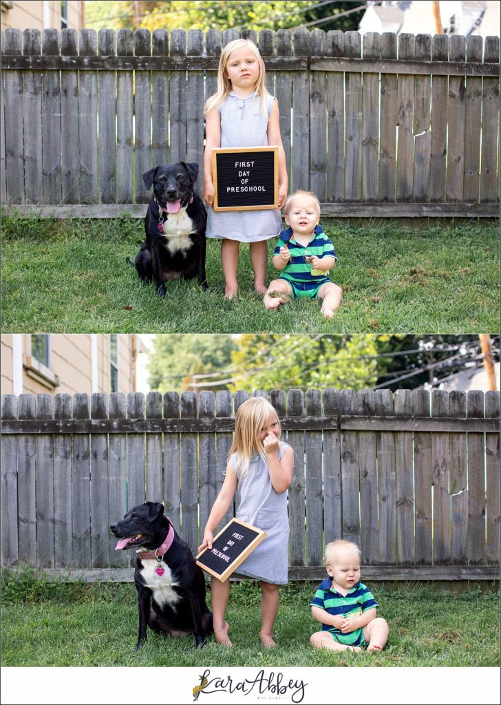 Bloopers and Outtakes of Abby's Saturday Weekly Portraits in Irwin PA