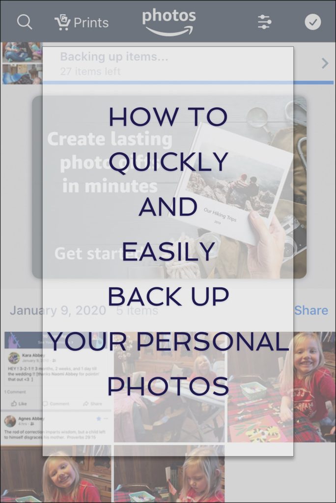 How to quickly & easily back up your personal photos using Amazon Photos - by Irwin, PA Wedding Photographer