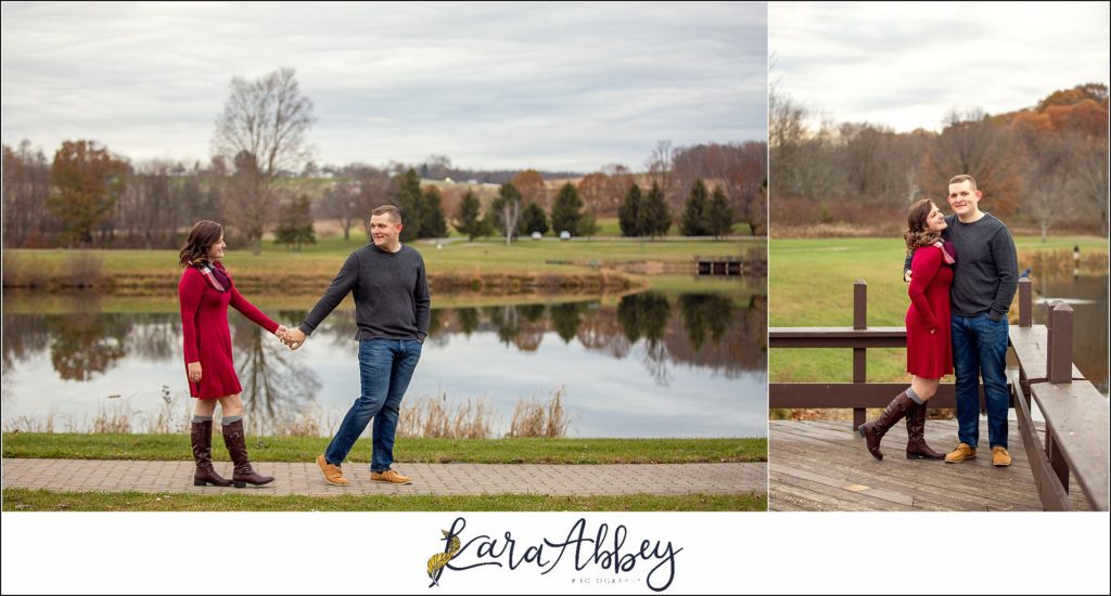 Late Fall Engagement Session at Mammoth Park in Greensburg PA