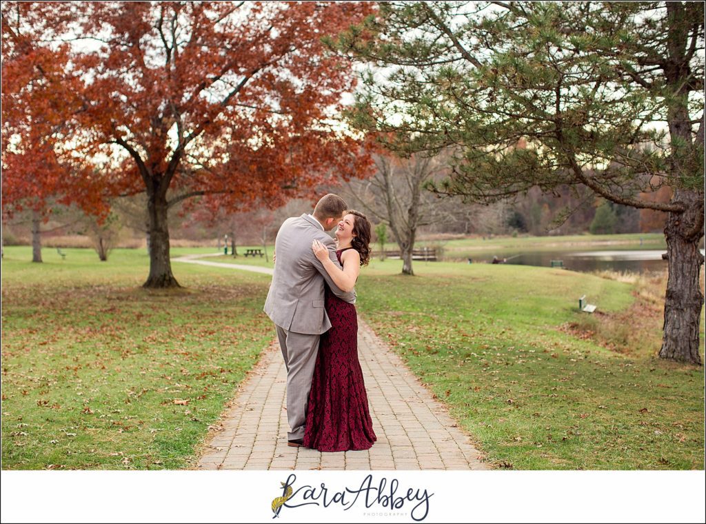 Late Fall Engagement Session at Mammoth Park in Greensburg PA