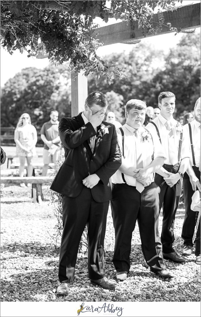 Outdoor Summer Wedding Ceremony & Reception at The Hayloft in Rockwood, PA