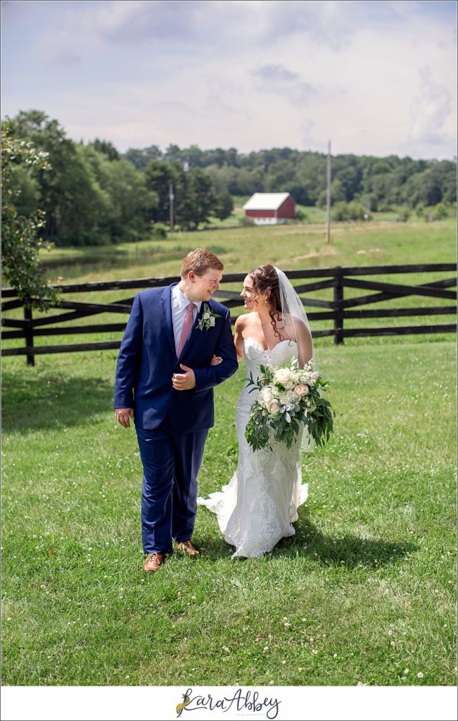 Outdoor Summer Wedding Ceremony & Reception at The Hayloft in Rockwood, PA