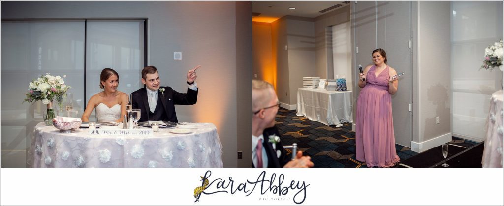 Downtown Pittsburgh Wedding Reception at the DoubleTree by Hilton Spring - Toasts
