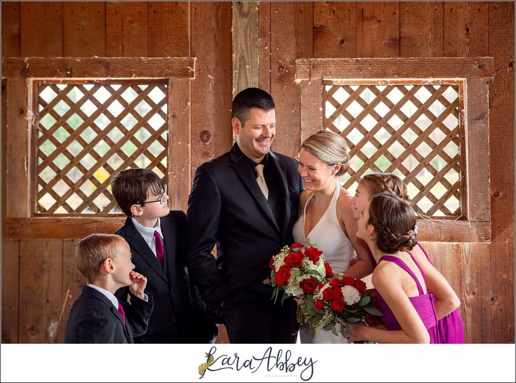 Winter Wedding Portraits at Indian Lake Park