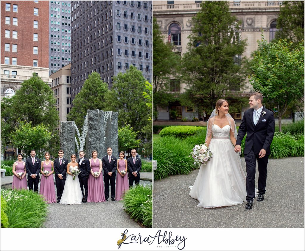 Downtown Pittsburgh Wedding at DoubleTree by Hilton Spring - Portraits on the Mellon Green