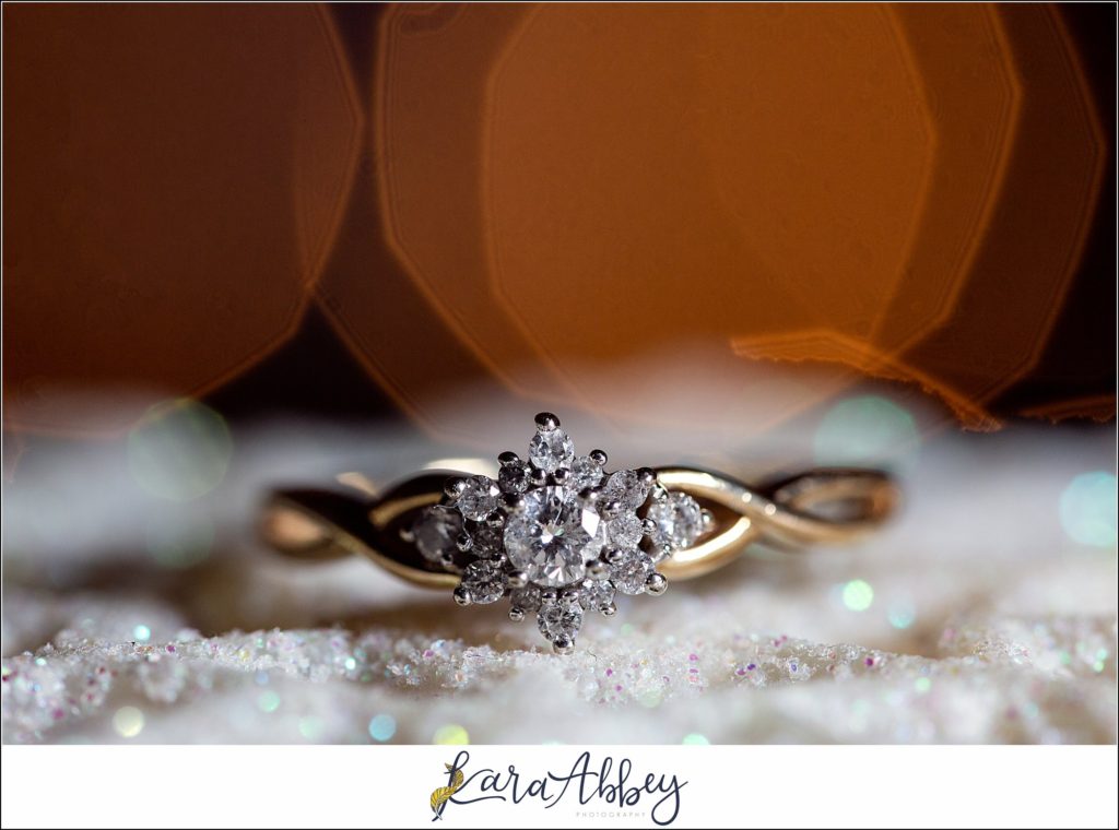 Winter Engagement Session in the Snow in North Huntingdon PA