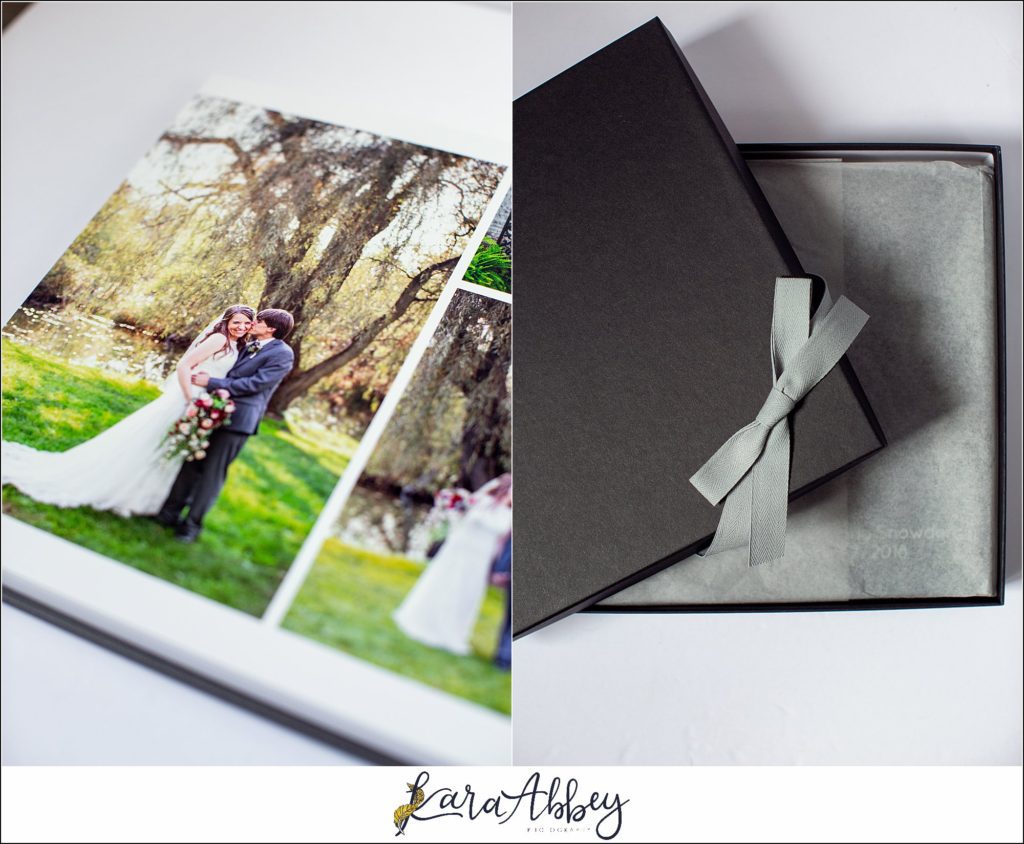 Fine Art Leather Wedding Album by Photographer in Irwin, PA