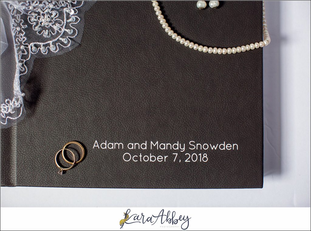 Fine Art Leather Wedding Album by Photographer in Irwin, PA