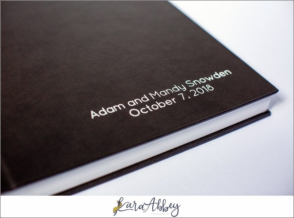 Fine Art Leather Wedding Album by Photographer in Irwin, PA