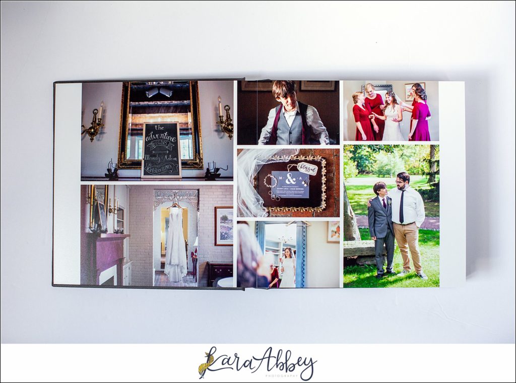 Fine Art Leather Wedding Album by Photographer in Irwin, PA