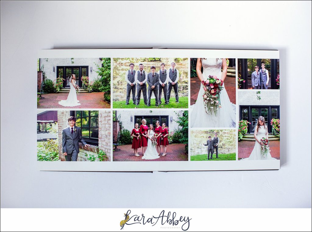 Fine Art Leather Wedding Album by Photographer in Irwin, PA