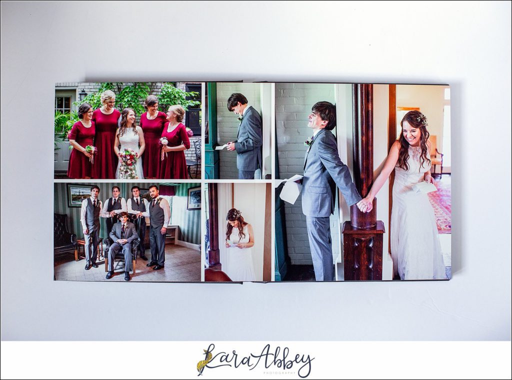 Fine Art Leather Wedding Album by Photographer in Irwin, PA
