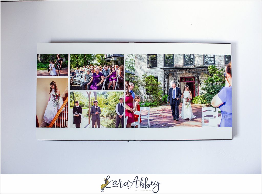Fine Art Leather Wedding Album by Photographer in Irwin, PA