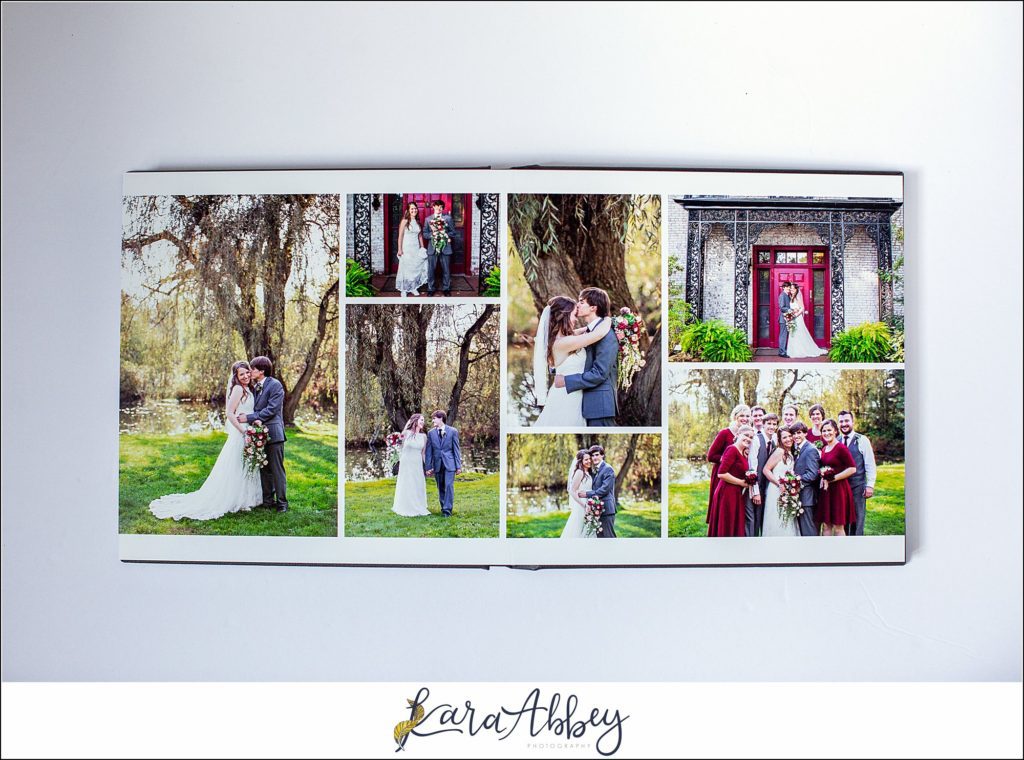 Fine Art Leather Wedding Album by Photographer in Irwin, PA