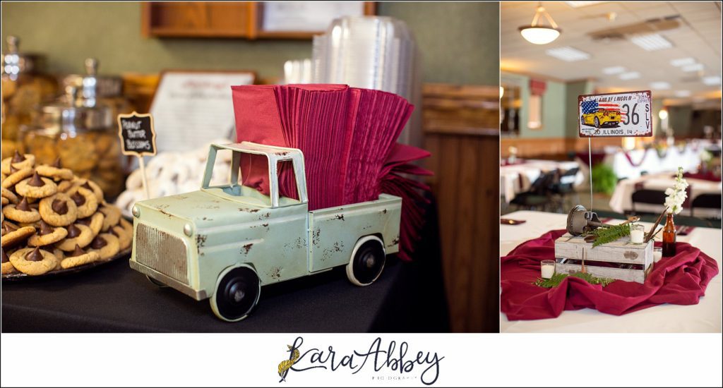 Rustic Car Themed Fall Wedding as a Second Shooter at Liberty Fire Hall in South Park Township