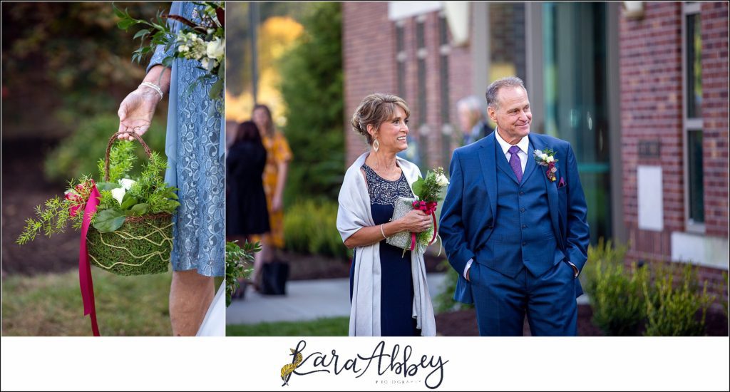 Fall Wedding Ceremony as a Second Shooter at St Francis of Assisi in Finleyville, PA