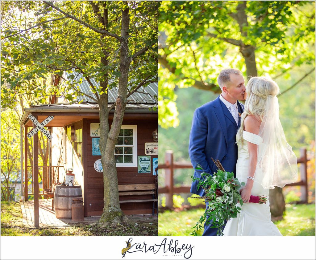 Rustic Car Themed Fall Wedding as a Second Shooter at Liberty Fire Hall in South Park Township