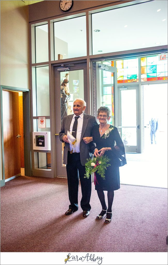 Fall Wedding Ceremony as a Second Shooter at St Francis of Assisi in Finleyville, PA
