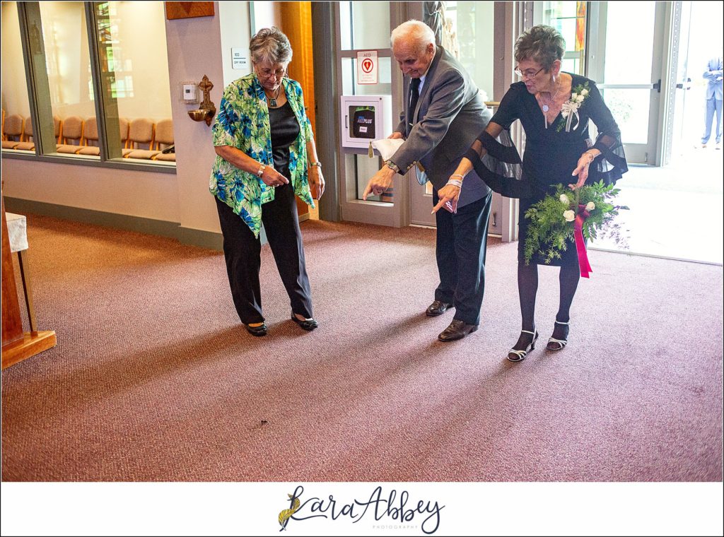 Fall Wedding Ceremony as a Second Shooter at St Francis of Assisi in Finleyville, PA