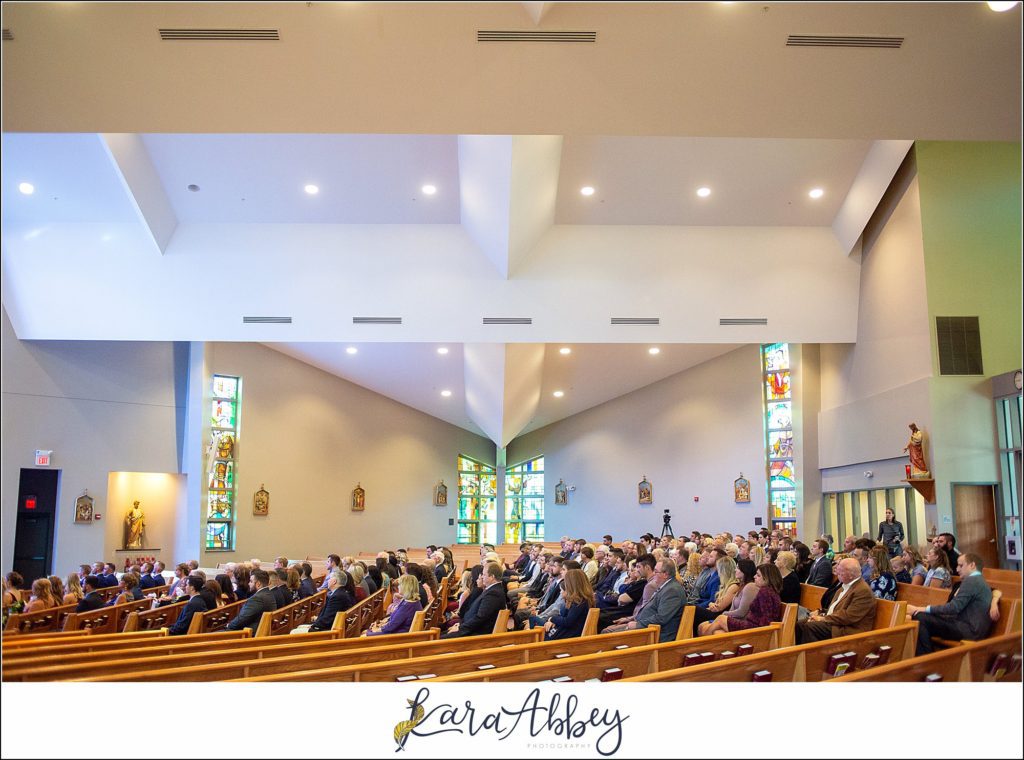 Fall Wedding Ceremony as a Second Shooter at St Francis of Assisi in Finleyville, PA