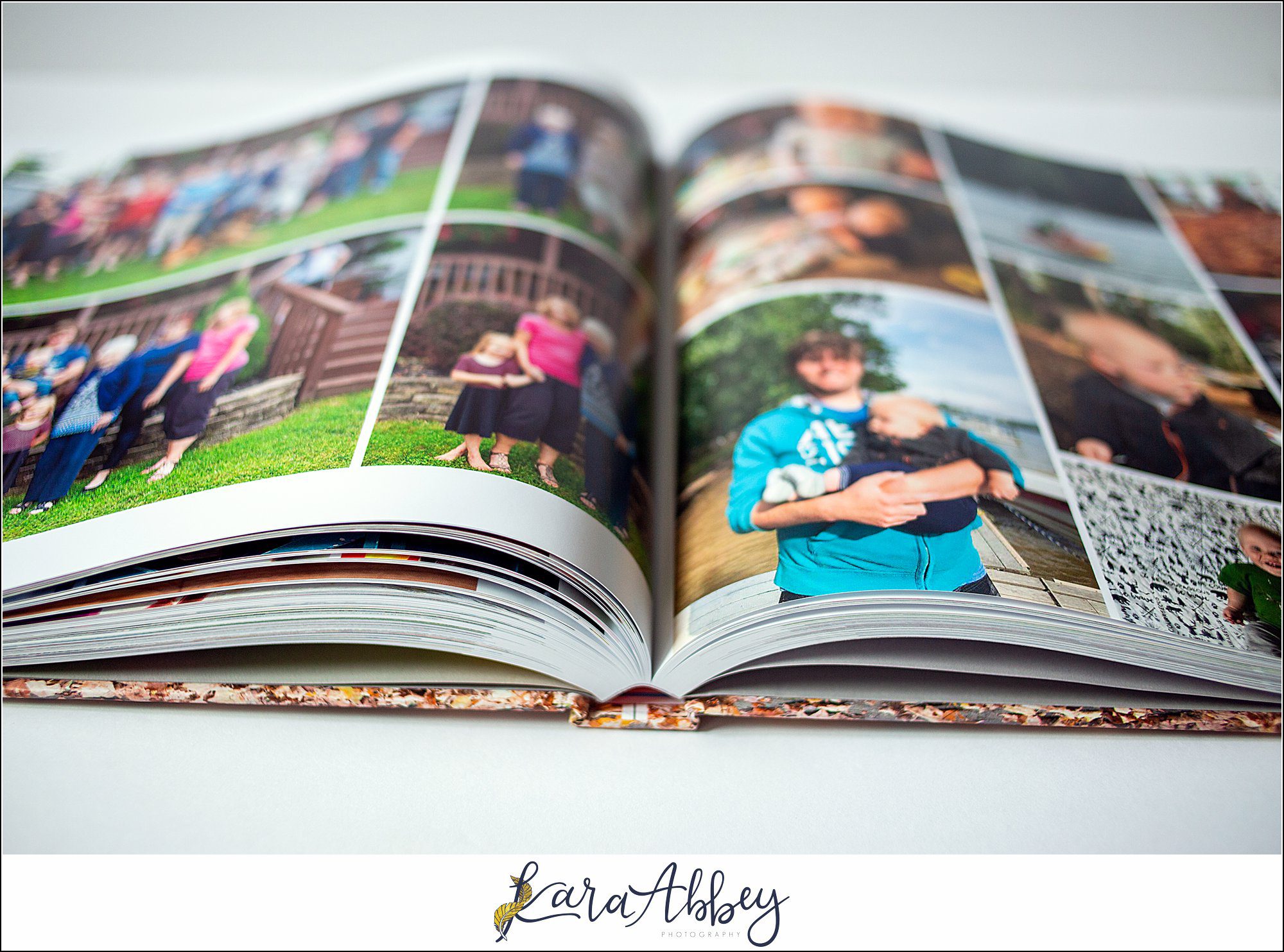 Putting Together a Family Yearbook Album by Pittsburgh PA Photographer