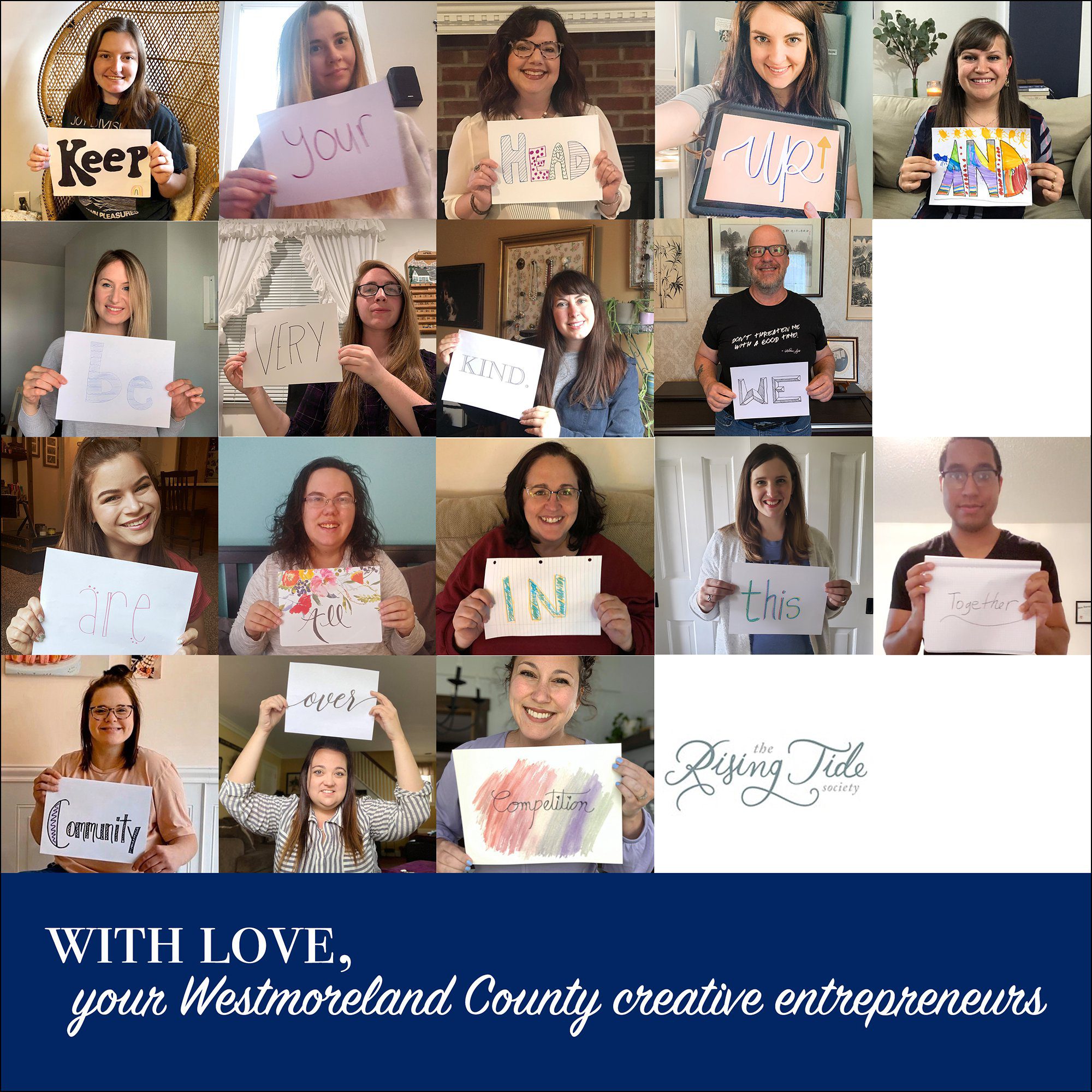 Standing Strong As A Creative Community Greensburg PA Tuesdays Together Rising Tide Society Group Photo Project