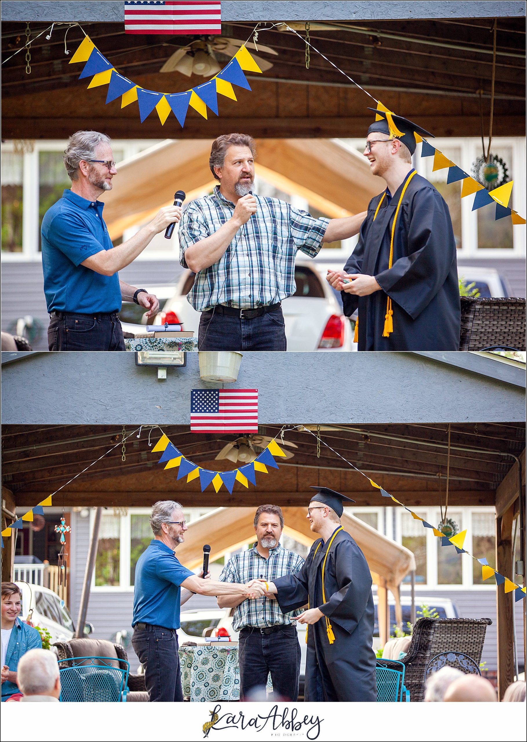 Surprise Backyard Graduation Ceremony for University of Akron Corrosion Engineering Graduate in Irwin PA