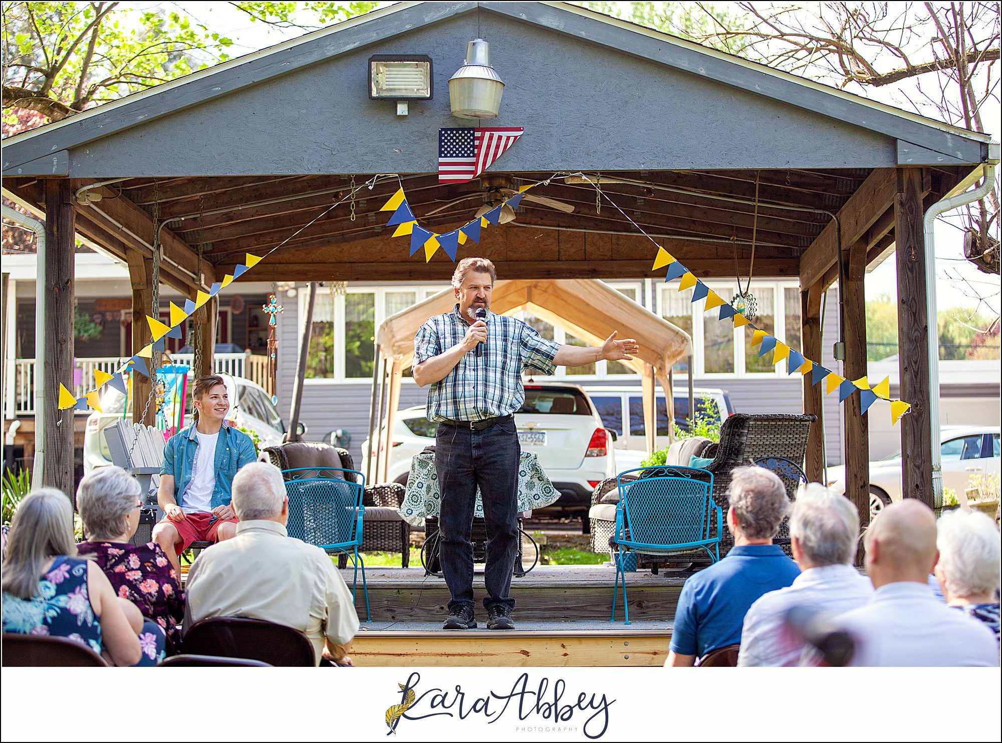 Surprise Backyard Graduation Ceremony for University of Akron Corrosion Engineering Graduate in Irwin PA