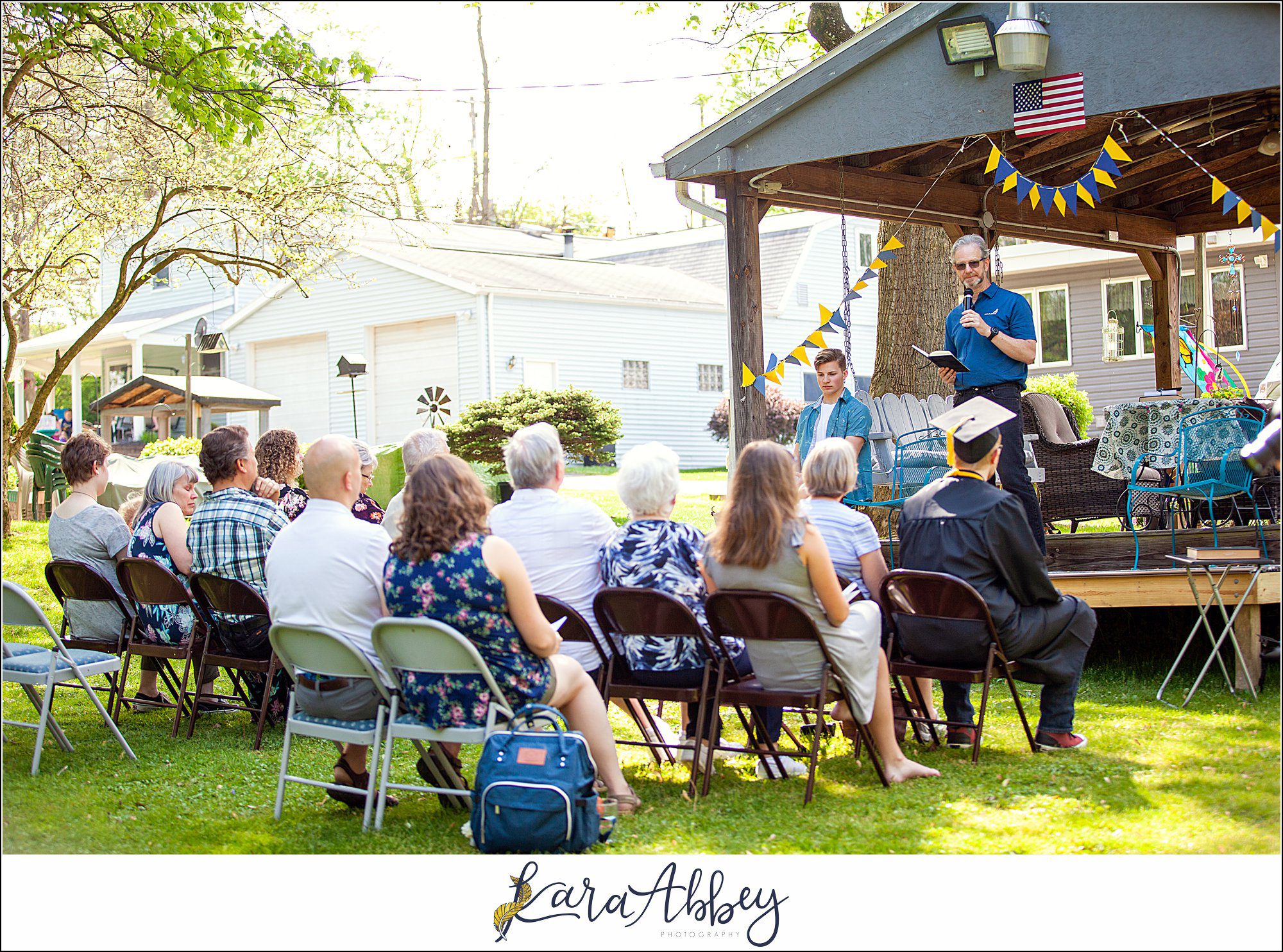 Surprise Backyard Graduation Ceremony for University of Akron Corrosion Engineering Graduate in Irwin PA