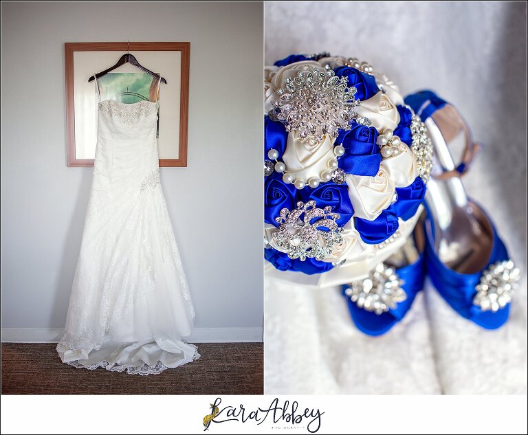 Intimate Summer Wedding - Bride Getting Ready at the Hampton Inn in Irwin, PA