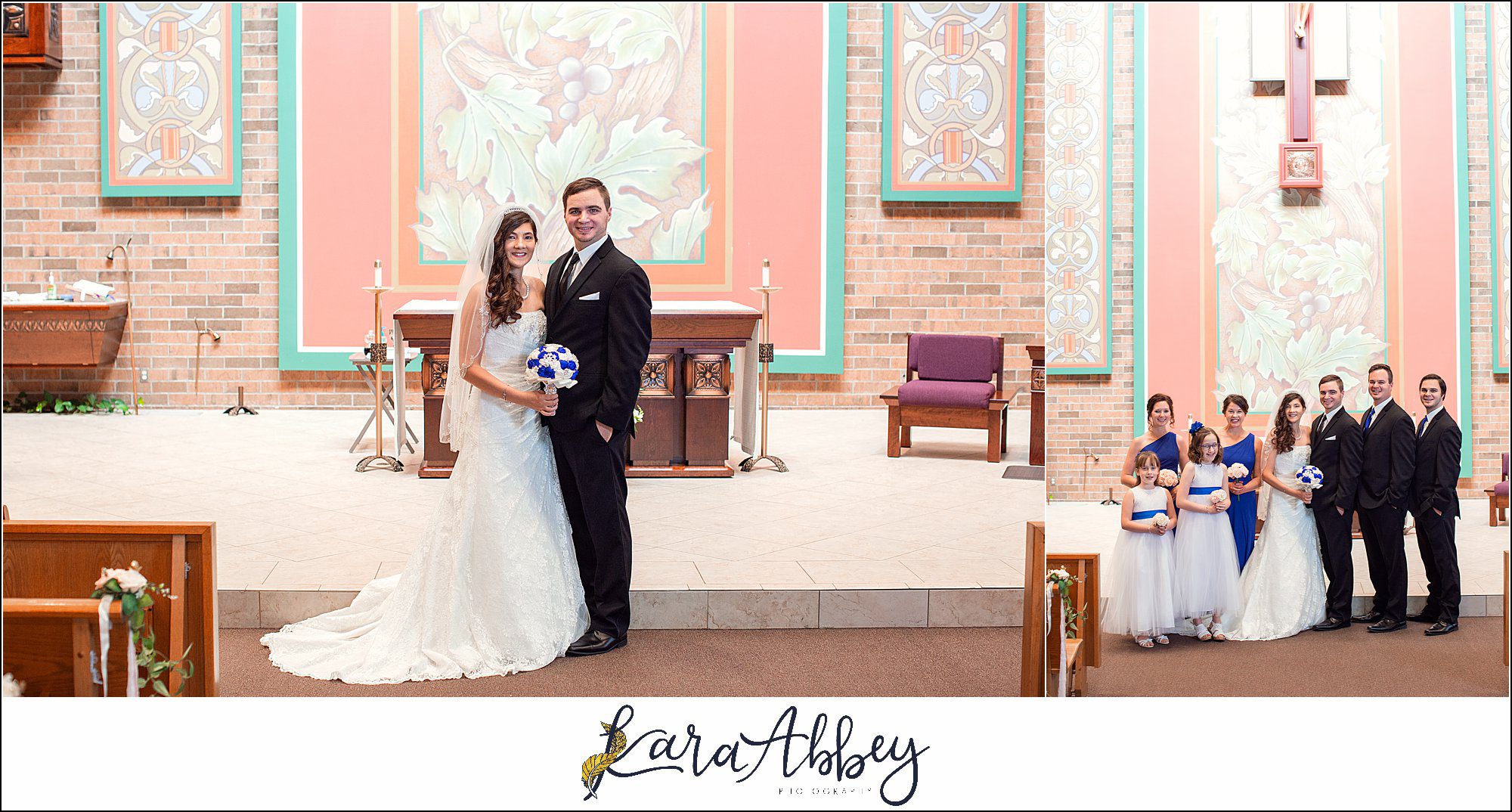 Intimate Summer Wedding Ceremony at St. Agnes Church in Irwin, PA