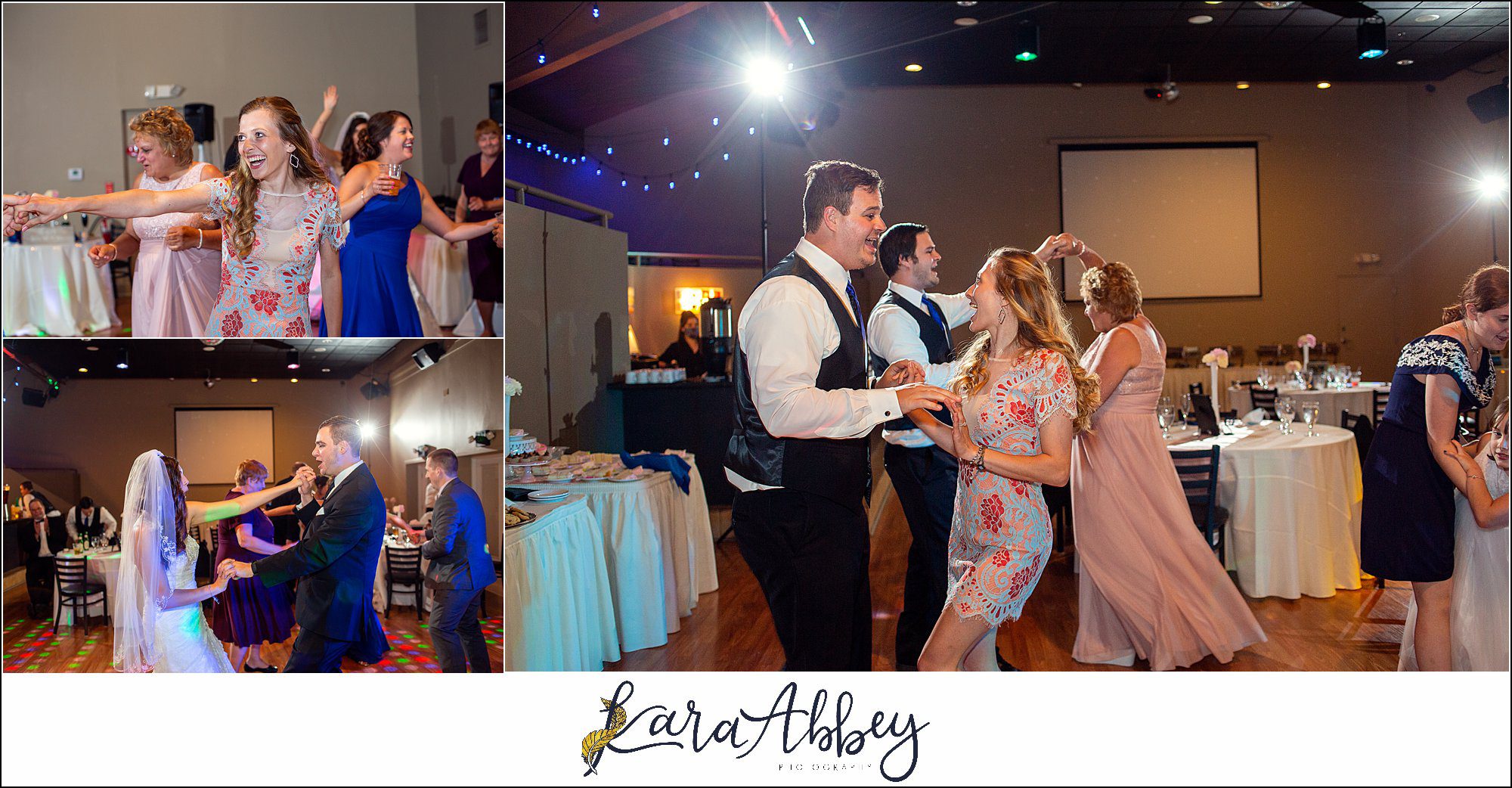 Intimate Summer Wedding Reception at Antonelli Event Center in Irwin, PA The Capri Room