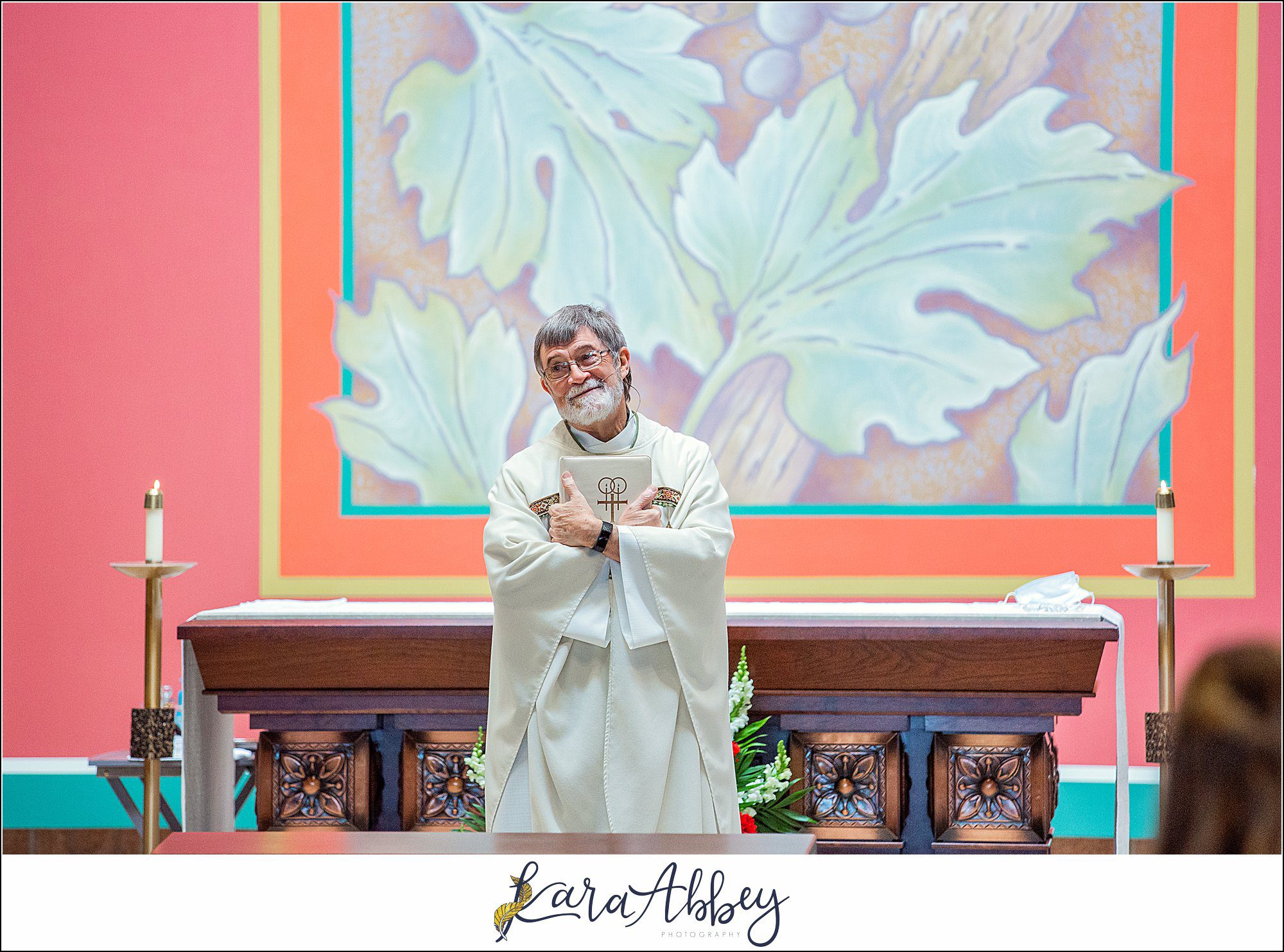Intimate Summer Wedding Ceremony at St. Agnes Church in Irwin, PA