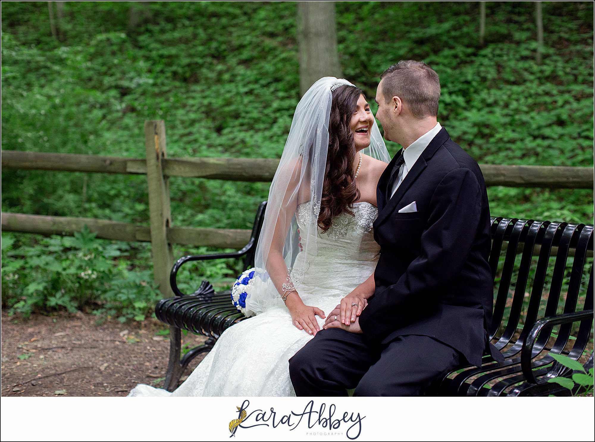 Intimate Summer Wedding Bride & Groom Portraits at Braddock's Trail Park in Irwin, PA