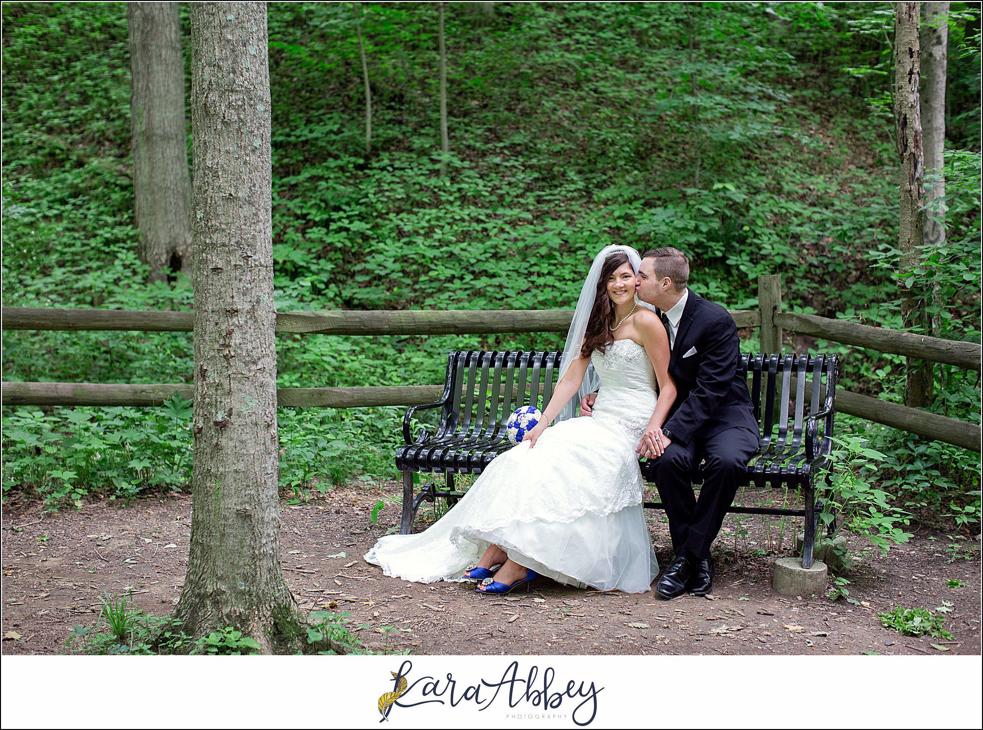Intimate Summer Wedding Bride & Groom Portraits at Braddock's Trail Park in Irwin, PA