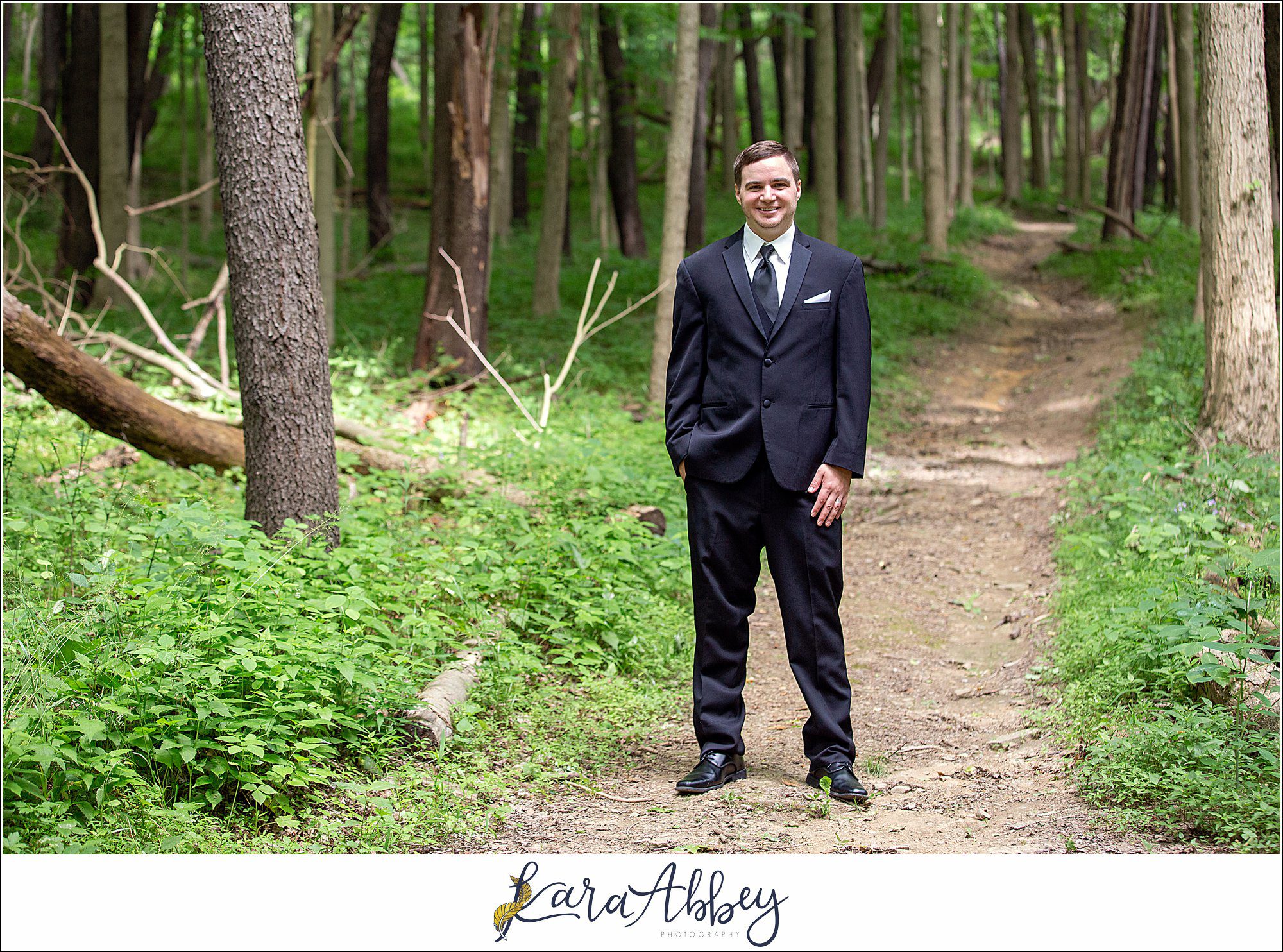 Intimate Summer Wedding Bride & Groom Portraits at Braddock's Trail Park in Irwin, PA