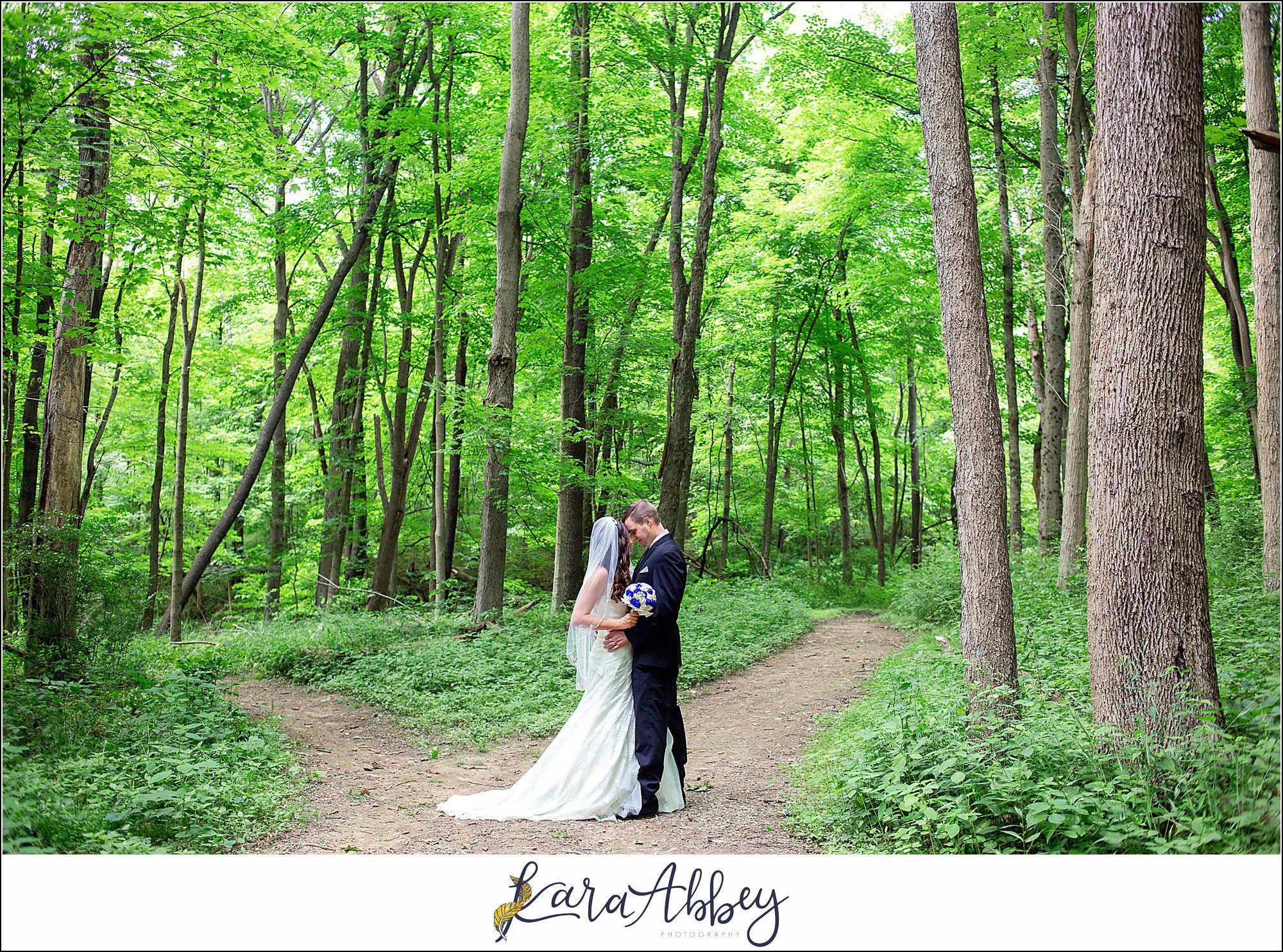 Intimate Summer Wedding Bride & Groom Portraits at Braddock's Trail Park in Irwin, PA